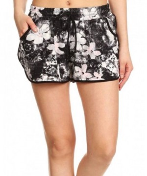 Womens Shorts Drawstring Floral Boardshorts