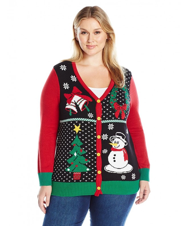 Ugly Christmas Sweater Womens Cardigan