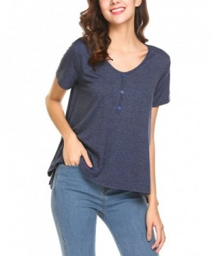 Yhlovg Womens Cotton Sleeve Henley