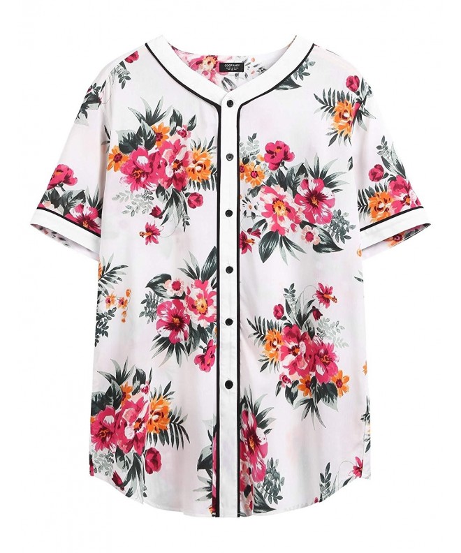 cotton button up baseball jersey