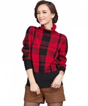 Camii Mia Checkered Pullover Sweater