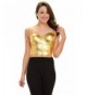 Stretch Metallic Shiny Bustier Closures