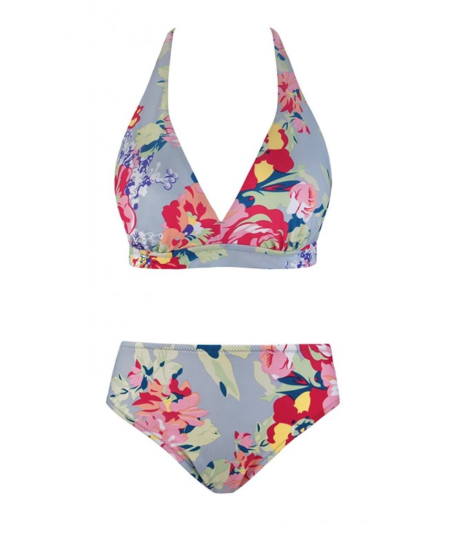 Womens Padded Bikini Floral Bandeau