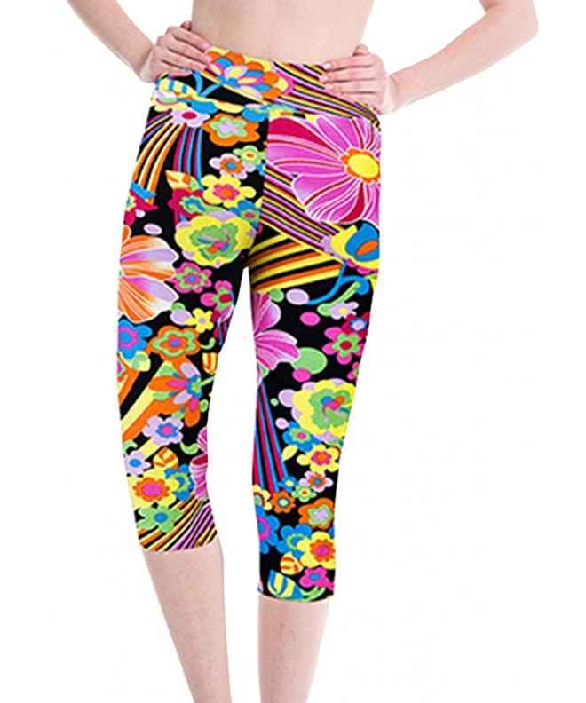 Womens Printed Sports Workout Leggings