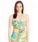 Anne Cole Shirred Bandeau Tankini