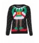 Womens Christmas Sweater Black Jumper