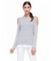 Pleione Layered Sleeve Shoulder GreyWhite