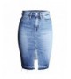 Felove Womens Denim Pencil Skirt