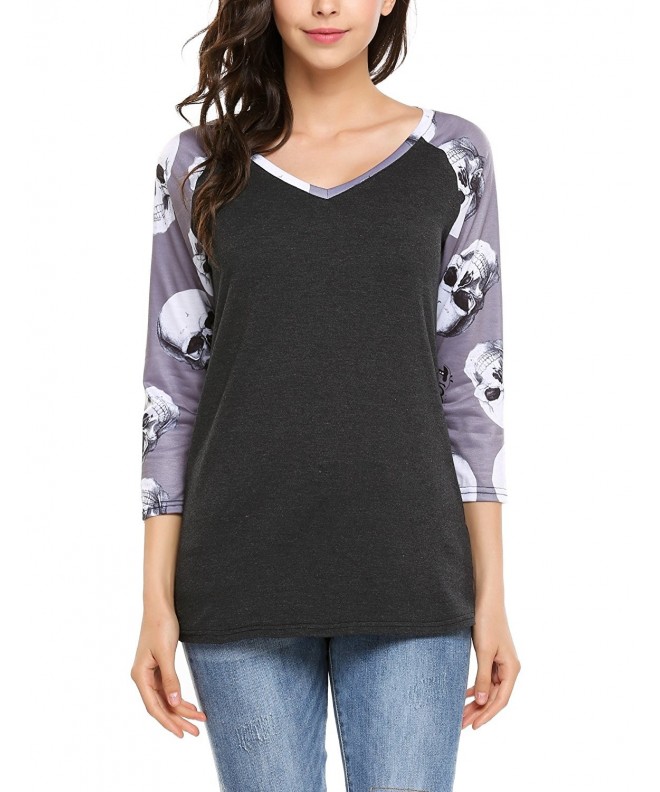 Beyove Sleeve Floral Raglan Blouse