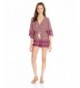 Angie Womens Sleeve Romper Fuchsia