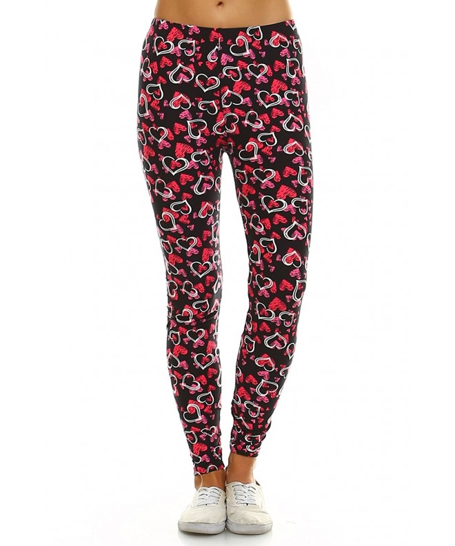 Leggings Mania Womens Heart Print