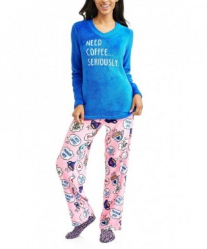 Coffee Seriously Print Fleece Pajama