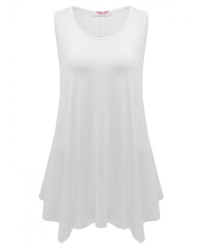 BELAROI Womens Sleeveless 1X White