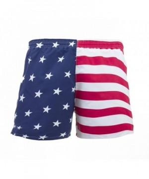 VbrandeD Mens American Flag Trunks