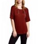 Conceited Womens Shoulder Round T Shirt