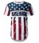 URBANTOPS Hipster America Longline T shirt
