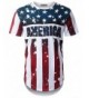 URBANTOPS Hipster America Longline T shirt