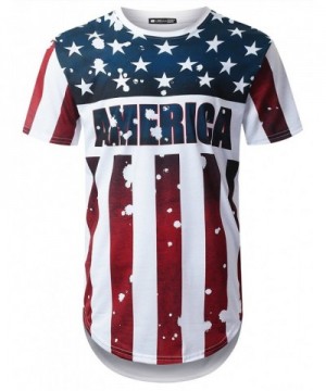 URBANTOPS Hipster America Longline T shirt