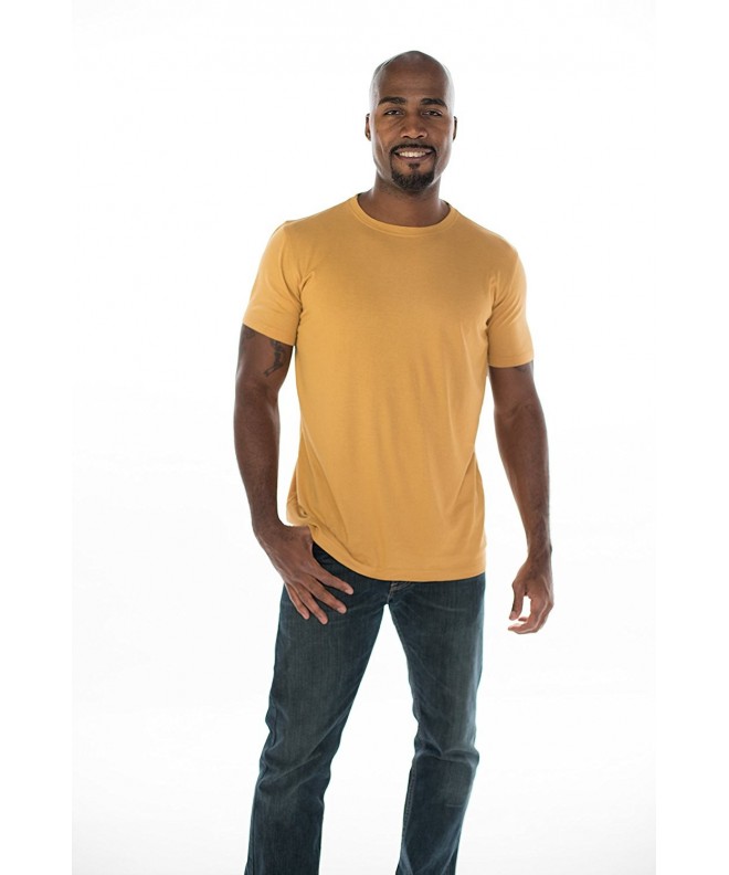 ONNO Mens Bamboo T Shirt Mustard