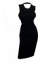 eVogues Ribbed Sleeveless Dress Black