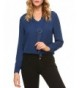 iClosam Casual Chiffon V Neck Cuffed