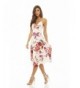 AxParis Womens Strappy Floral Skater