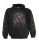 Spiral Mens Claws Hoody Black