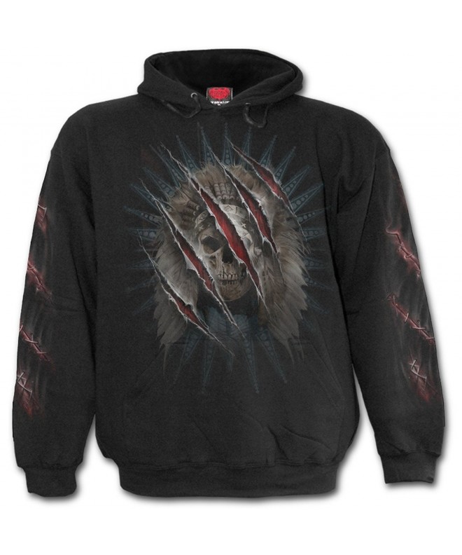 Spiral Mens Claws Hoody Black