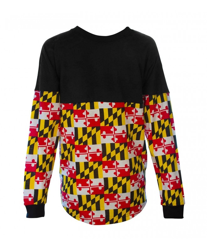 Womens Adults Varsity Maryland Sleeve