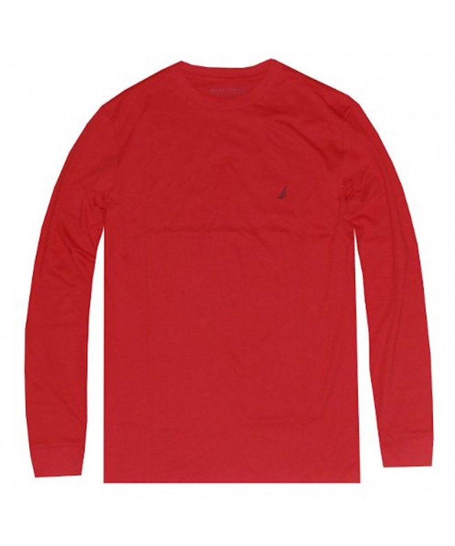 NAUTICA Sleeve Solid Crewneck T Shirt