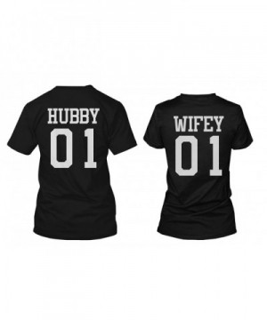 Hubby Wifey Matching Couple T Shirts