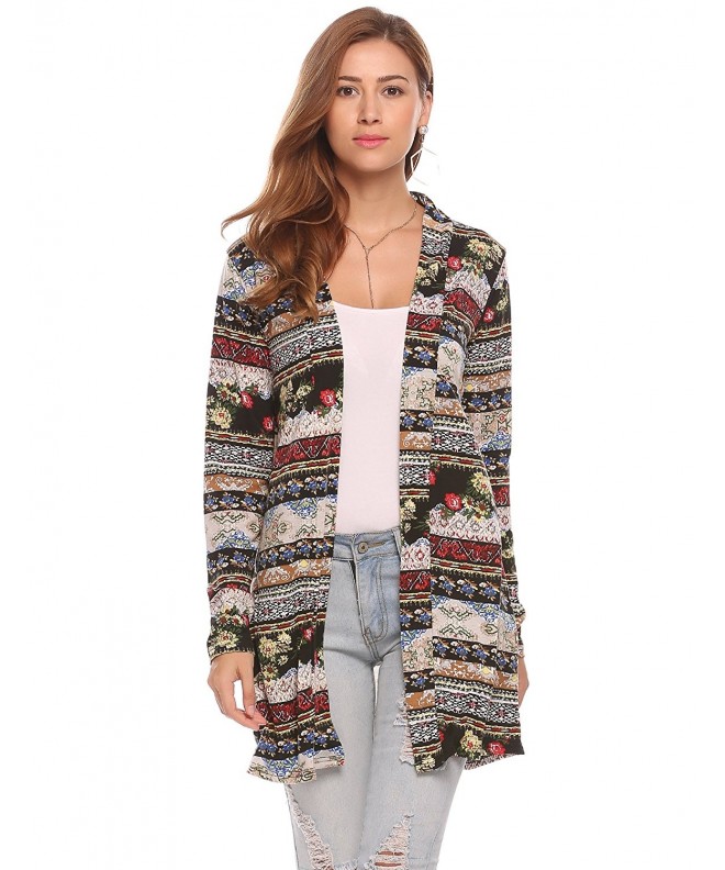 Beyove Womens Floral Kimono Cardigan