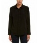 NYDJ Womens Solution Ruffle Button up