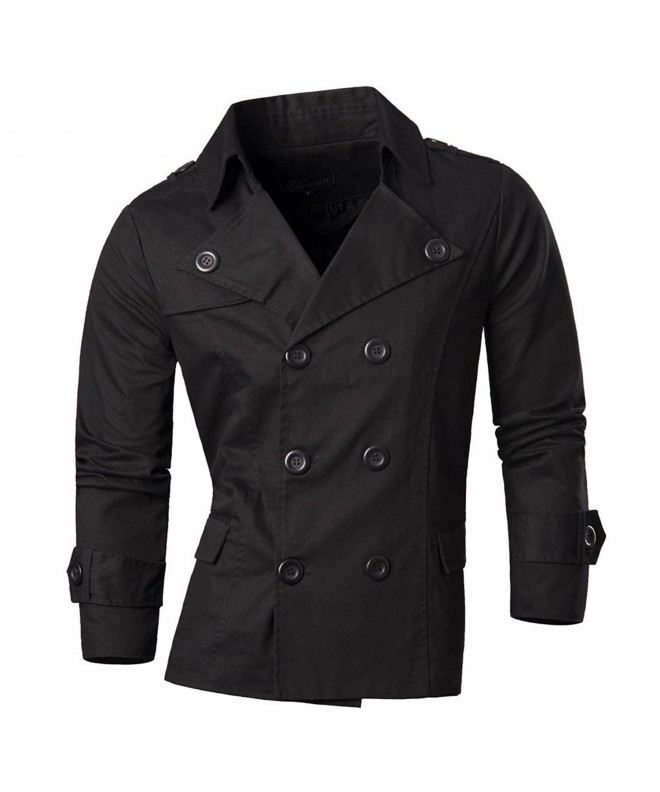 jeansian Fashion Blazer Jacket Black