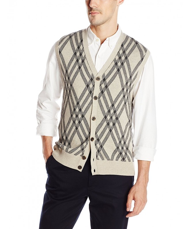 Haggar Exploded Argyle Sweater X Large