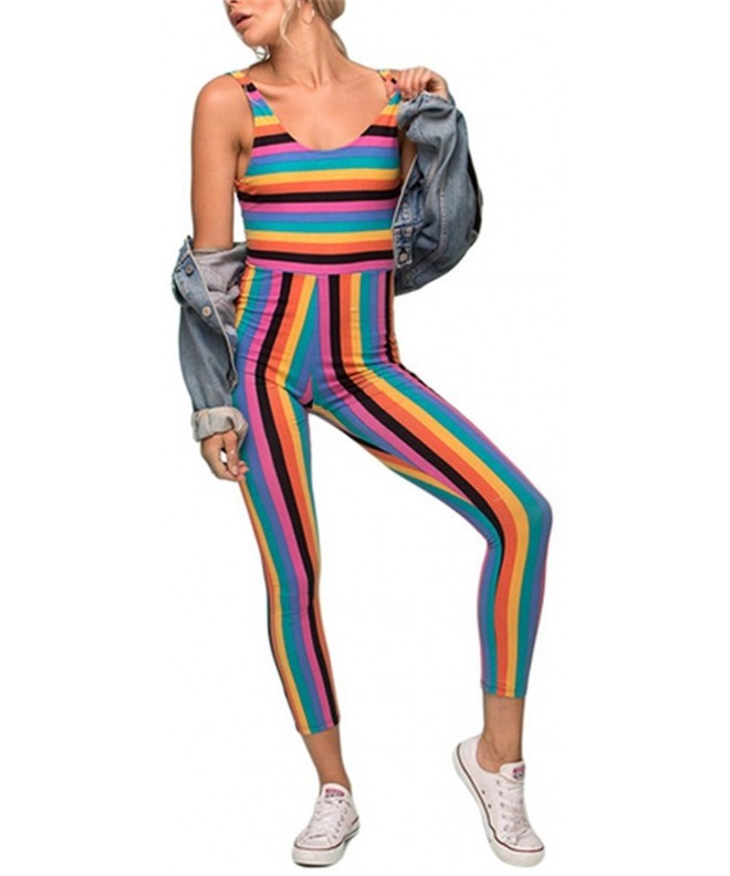 Vamvie Rainbow Jumpsuit Playsuit Colorful