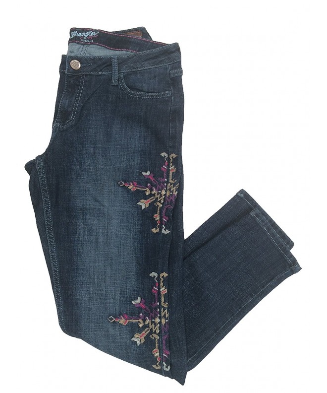 Wrangler Womens Premium Embroidered Skinny