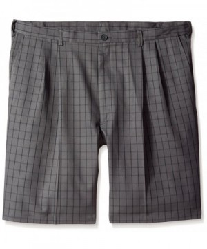 Haggar Big Tall Graphic Windowpane Charcoal