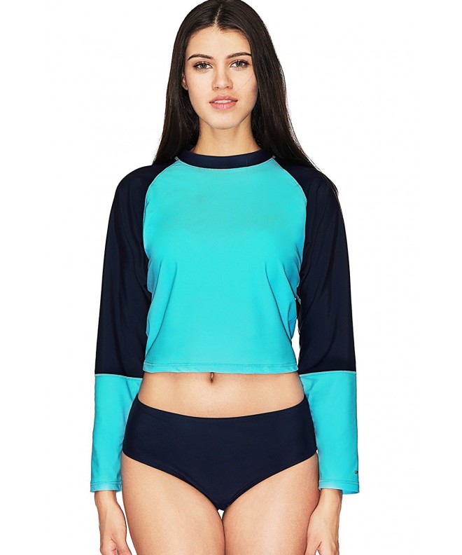 BeautyIn Rashguard Colorblock Cropped XX Large