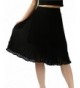 YSJ Womens Chiffon Pleated Vintage