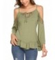 ELESOL Womens Hollow Shoulder Sleeve