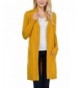 JNTOP Womens Sleeve Cardigan Mustard