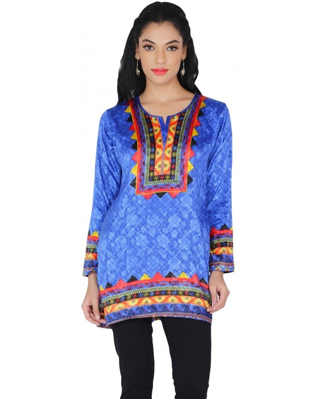 Womens Printed Blouse Indian Apparel
