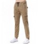 Benkii Mens Chino Joggers Pants