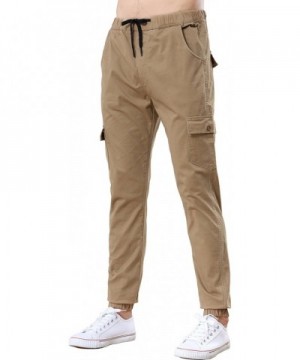 Benkii Mens Chino Joggers Pants