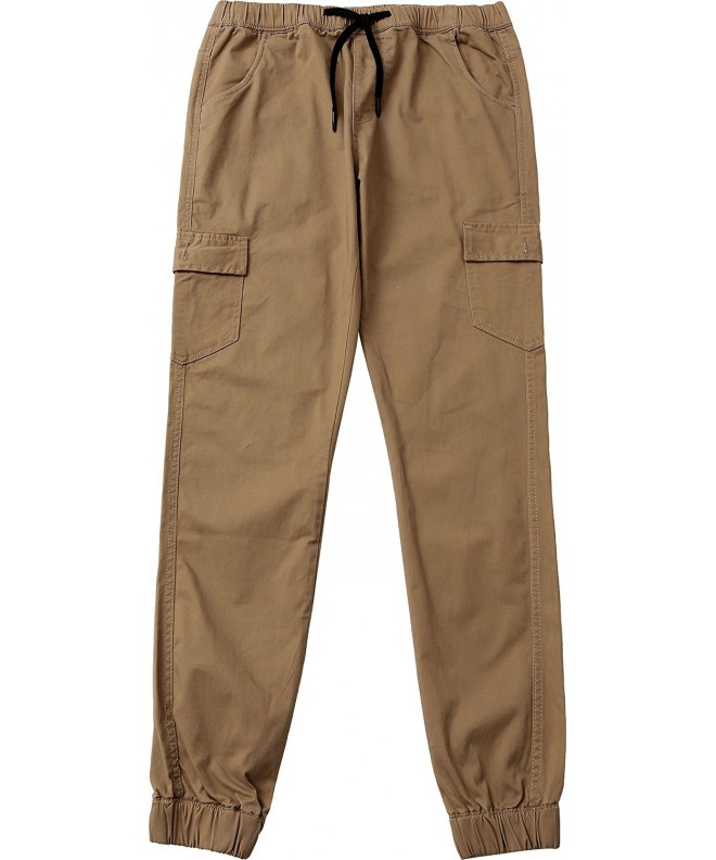 Men's Chino Jogger Pants - Casual Straight Tapered Trousers With ...
