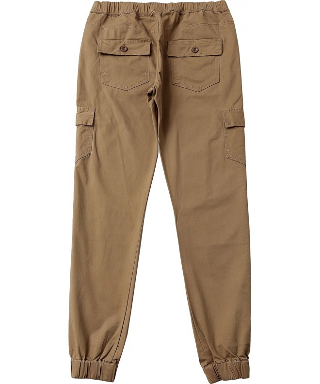Men's Chino Jogger Pants - Casual Straight Tapered Trousers With ...