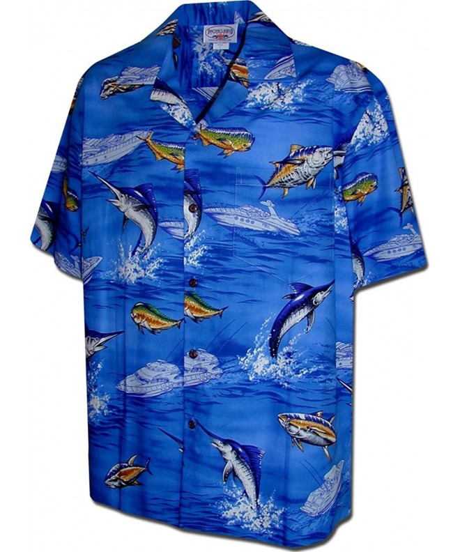 Marlin Fish Tropical Shirts Blue
