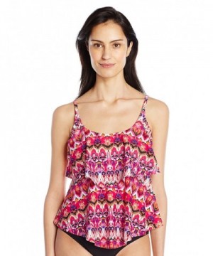 Ocean Avenue Womens Tankini Raspberry