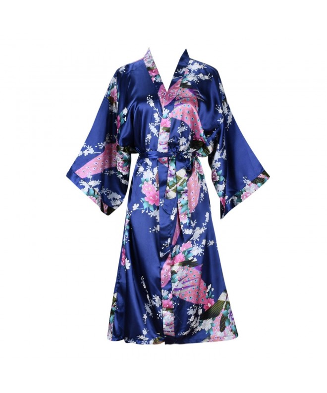 ellenwell Womens Peacock Blossoms Nightwear